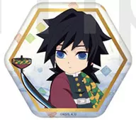 Giyu Tomioka Kimetsu no Yaiba Trading Co., Ltd. metal badge
