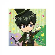 Hijikata Toushirou MagicIan Art Square metal badge "GINTAMA"