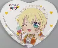 Rika Hoshizaki / Deformed Heart Shaped metal badge "Hiko KUJI Kanojo mo Girlfriend" Multiple Purchase benefits