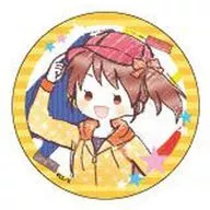 "Living Improvement Committee! Series metal badge 01 Graph Art Design" by Makoto YUKI (En yellow)