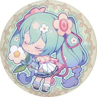 Miku Hatsune (ilustración de Yumenouchi / cierre de ojos) Funipuni metal badge "Miku Hatsune Magical Mirai 2021"