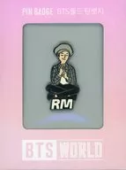 RM (BTS) pin badge "BTS WORLD"