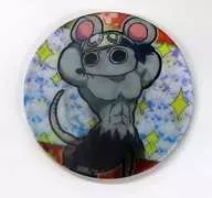 Kimetsu no Yaiba Yukaku Hen ×ufotable Cafe× Machi ★ Asobi CAFE First Stage Muki Mouse Porting Lenticular Random metal badge.