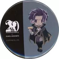 Barok van Zieks "Ace Attorney Series × Passera Series 20th Anniversary Collaboration Cafe Original Trading metal badge"