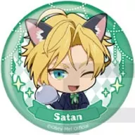 Satan "Obey Me! ×mixx Garden Black Cat Butler Cafe Trading Mini Character metal badge"