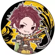 "Rust-colored Ama metal badge 02. Graph Art Design" by Hotarubi