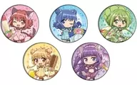 5-Type Set "TOKYO MEW MEW metal badge 01. Make-up ver. Photo Kyara"