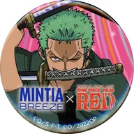 LORONOA-ZORO (Pink) original metal badge "ONE PIECE FILM RED×MINTIA in Theaters" FamilyMart limited products Purchase benefits