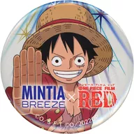 Monkey D. Luffy (White) original metal badge "Theatrical ONE PIECE FILM RED×MINTIA" Family Mart Limited Products Purchase benefits