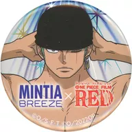 Rolonoor Zorro (White) original metal badge "ONE PIECE Film RED×MINTIA" limited to FamilyMart Purchase benefits
