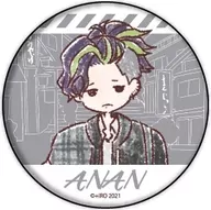 Annan Shigemori "ALL RUSH! metal badge 03. Employee travel ver. Graph Art Design"