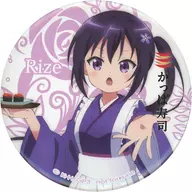 Purchase privilege of Big metal badge "Is the Order a Rabbit? BLOOM× Kappa-Sushi" with original clip by Rize