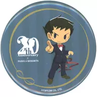 Seihodo Ryunosuke "Ace Attorney Series x Pasera Series 20 th Anniversary Collaboration Cafe Original Trading metal badge (Special Costume Design)" Anshin Yado Nagoya Sakae Store only