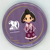"Ace Attorney Series × Passera Series 20 th anniversary collaboration cafe original trading metal badge (special clothing design)" by Kotobasu Saito, Anshin Oyado, Nagoya Sakae Branch limited