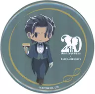 Barok van Zieks "Ace Attorney Series x Pasera Series 20 th Anniversary Collaboration Cafe Original Trading metal badge (Special Costume Design)" Anshin Yado Nagoya Sakae Store only