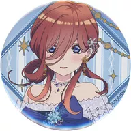 Miku Nakano (up) "The Quintessential Quintuplets Trading metal badge (color dress pattern)" Animate limited