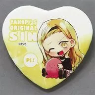 Marina Kirara-zaka (elementary school student) : "Octopus and Pea's Original Sin Trading Heart metal badge Mini Character"