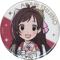 Akari Tsujino metal badge Illustration by Mebachi "idol Master Cinderella Girls"