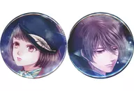 [A la Carte] Illustration by Yuriko Nonomiya & Yoshiki Majima metal badge 2 piece set "Switch soft butterfly's poisonous flower chain ~ Taisho Tsuyakoi ibun ~ Stella Set" included special gift