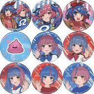 9 kinds set "Virtual YouTuber Omaga Sisters x Curtain Soul x Frontier One (Cafe Asan) Omame Cis Cafe metal badge"