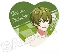 X : Sogaku Matsubara Heart metal badge "Wind Boys!"