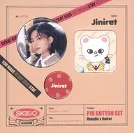 Hyunjin Jiniret Pin Button 3-Type Set "Tray Kids 1st #LoveSTAY' SKZ-X'"