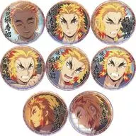 全8種セット 「鬼滅の刃 無限列車編・遊郭編 キャラクター絵巻カフェ in ufotable Cafe×マチ★アソビCAFE 第二期 44mmくじ引き缶バッジ(煉獄槇寿郎)」