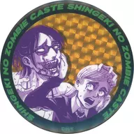 [Single Item] Hanji Zoe & Historia (The Advancing Zombie Caste) hologram metal badge "Attack on Titan Online Exhibition"