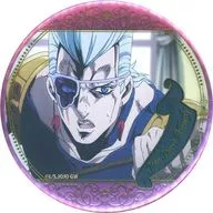 Jean-Pierre Polnarev : "JOJO'S BIZARRE ADVENTURE 10th Anniversary Exhibition Scene photograph metal badge Collection 7 Golden Wind A"