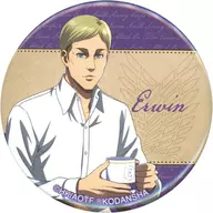 エルヴィン・スミス(上半身) 「進撃の巨人 ～兵士たちのティータイム～ in アニメイト 描き下ろしイラスト ティータイムver. トレーディング缶バッジ」