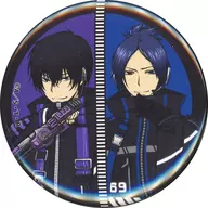 "DMM Scratch! Tutoring Hit Man REBORN!" E-11 Prize by Kyoya Hibaraku & metal badge Mukuro Rokudo