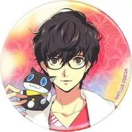 Main character (Persona5) "25th anniversary of Persona series × gokurakuyu ・ RAKU SPA Shinjitsu to Furo no Sama metal badge"