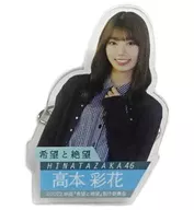 高本彩花(日向坂46)壓剋力徽章吊車游戲獎品