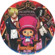Sanji & Chopper & Brook "ONE PIECE Hai Premium metal badge" 7-ELEVEN convenience stores only