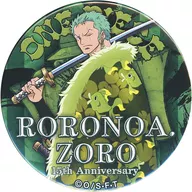 Roronoa Zoro 15 th anniversary metal badge "ONE PIECE"