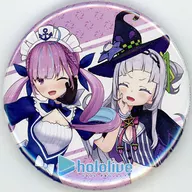 Minato Aqua & Murasaki metal badge "CD Virtual YouTuber Hololive hololive IDOL PROJECT BOUQUET" Animate Purchase benefits