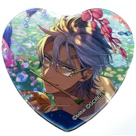 Grand Flare (2 / Sun Awakening) Heart metal badge "KUJI Mate : Dream Craftsman and Forgotten Black Fairy ダテンクエスト ~ Lost Civilization and Hidden Treasure ~ Opening Memorial" Heart metal badge Prize