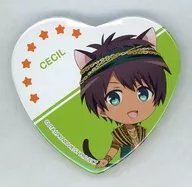 Cecil Aijima "Movie Utano Prince Sama ♪ Maji Love Starrish Tours in Namja town Heart metal badge Collection"