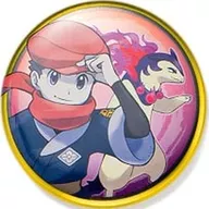 Main character & Bakhhun (Jade no Sugata) "Pocket Monsters metal badge Collection ~ Jade Edition ~" Pokemon Center limited edition