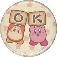 Kirby & Wadordy (OK) "Hoshi-no Kirby Kirby no Ojobikaimanmaru metal badge" Yamashiroya limited