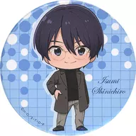 Shinichiro Isumi (Chibi Character) 76 mm metal badge "KUJI Hikido Hikaru no Go Online KUJI Hokuto Cup Ver." D-8 Prize