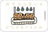 Hanging leather design for train "ラッコズ Square metal badge (horizontal length) 01. Vehicle ver. (drawing)"