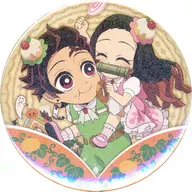 竈門炭治郎＆竈門禰豆子(ラメ) 「鬼滅の刃×ufotable Cafe/マチ★アソビCAFE ハロウィンイベント2022 ランダム缶バッジA」