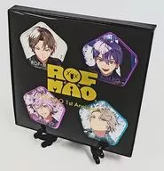 ROF-MAO metal badge Complete Set "Virtual YouTuber Nijuji" ROF-MAO 1st Anniversary Goods