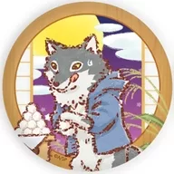 WOLF KUN "Shirokuma Cafe metal badge 03. Otsukimi ver. Graph Art Design"