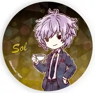 Sol "Fabulous Night Hologram metal badge (65 mm) 01. Cafe ver. Graph Art Design"