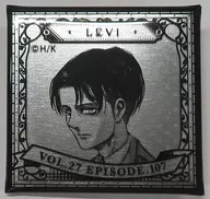 Rivai Ackerman (VOL. 27 EPISODE. 107) "Ataque a los Titanes" MEMORIAL FRAGMENT "Rivai Birthday 2021 Trading Square metal badge".