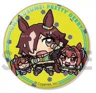 2. vodka & Daiwa Scarlet "Uma Musume Pretty Derby Trading metal badge - With Plush toy - Vol. 3"