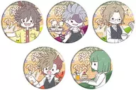 5-Type Set "Gakuen BASARA metal badge 16. Cafe ver. Graph Art Design"