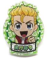 Hanagaki Martial Arts Acrylic Badge "Tokyo Revengers x Tokyo Metro / Azumazaka Metro リベンジャーズ POP UP SHOP" game corner 『 Mikey's Handle Fishing Game KUJI 』 Vice President Award